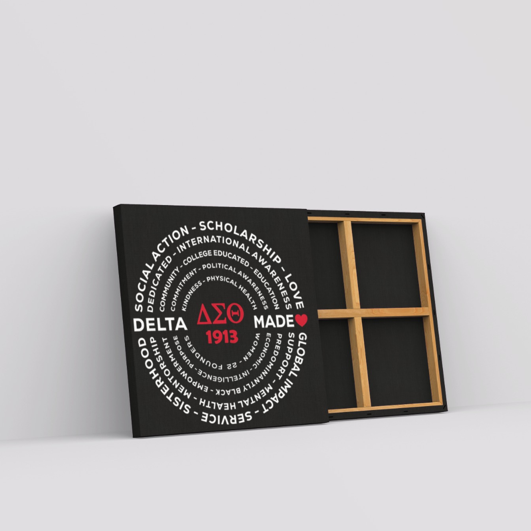 Canvas 12"x12" Black / Delta Made Collection