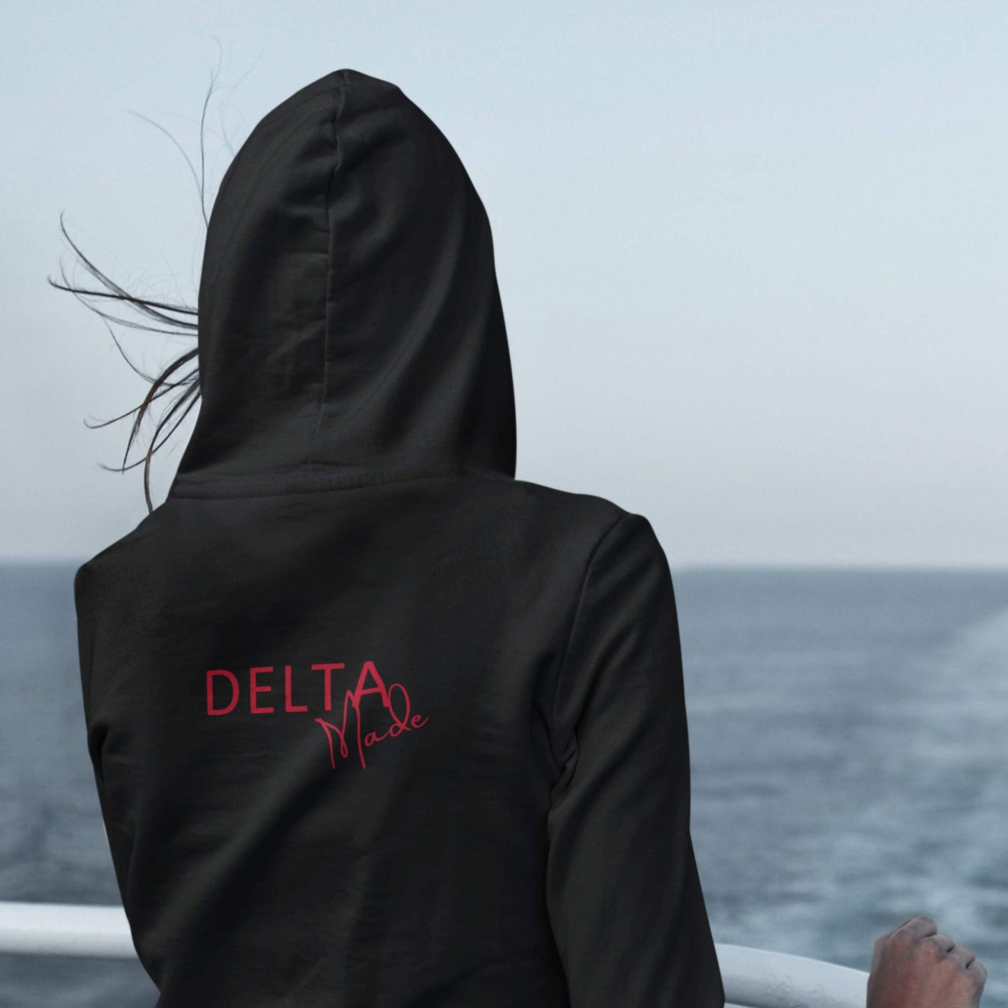 Hoodie black back Delta Made Collection D&B Originals