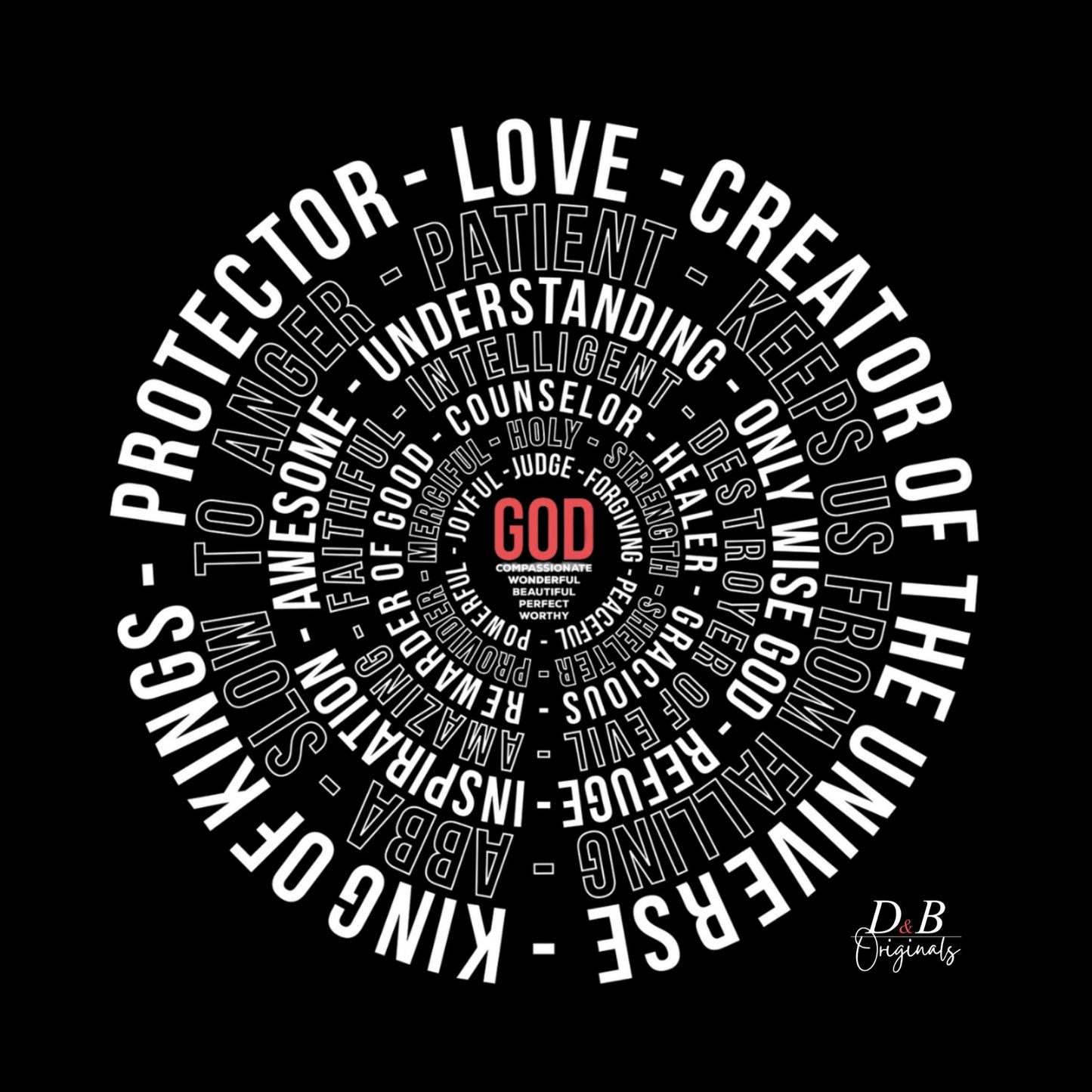 God Works hoodie design graphic