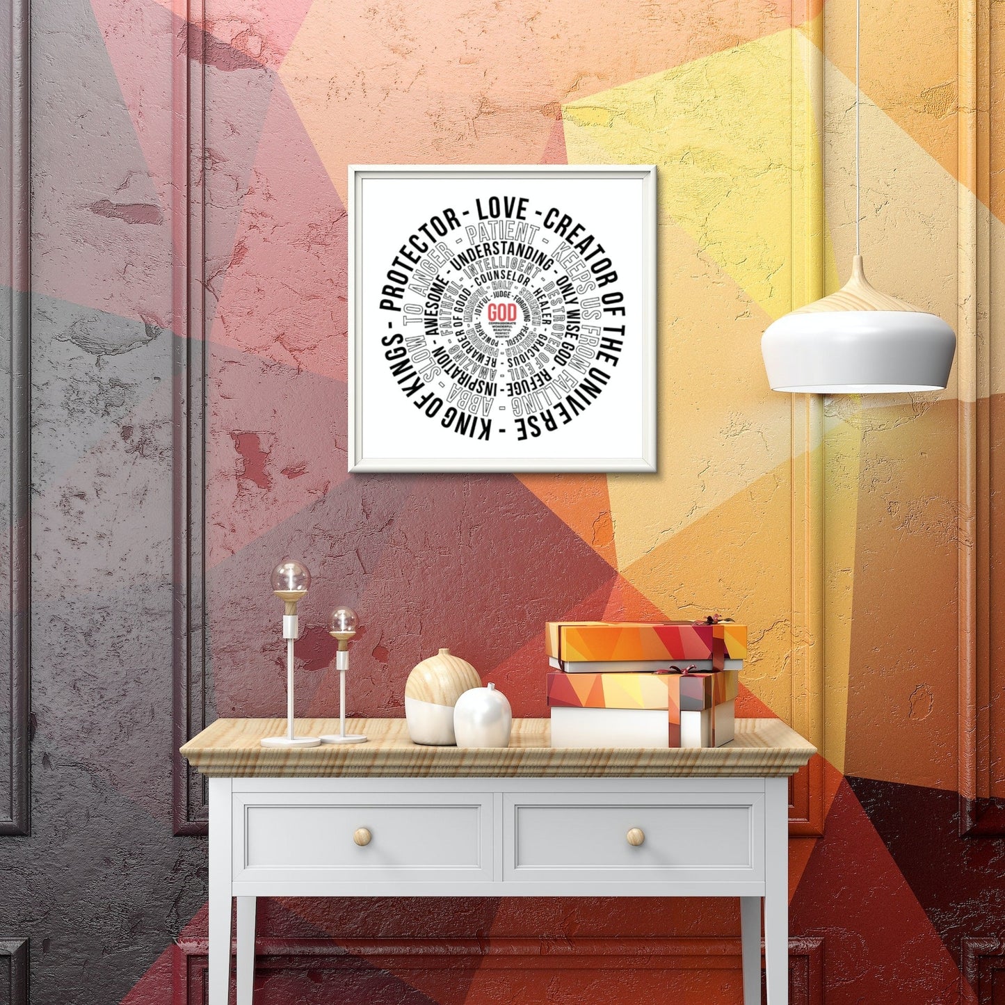 God Works / Inspirational Artwork Canvas 16" x 16" - D&B Originals