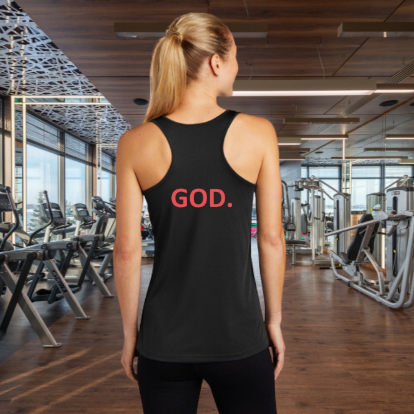 Womens Racerback Tank God Works D&B Originals