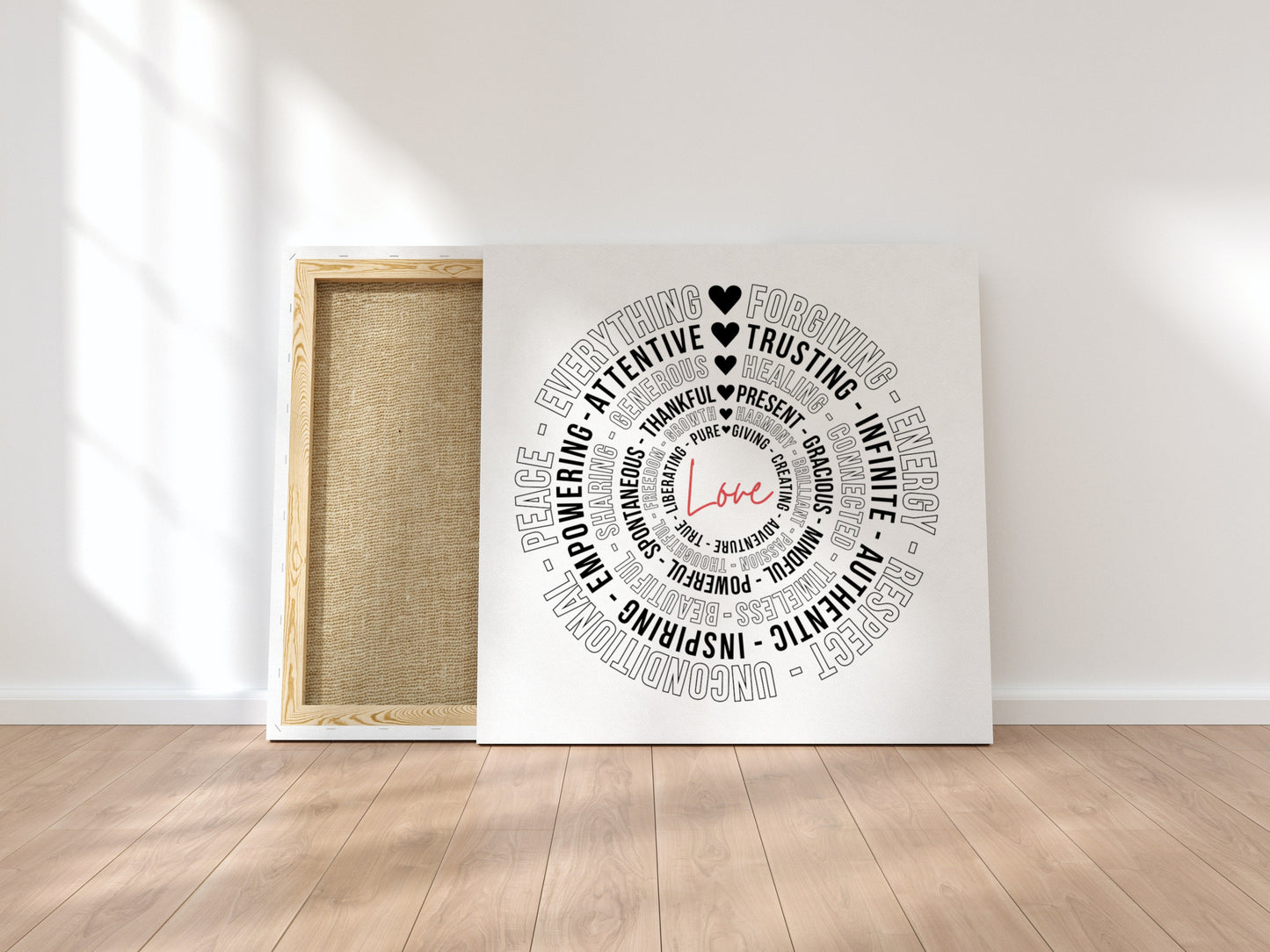 Love is Everything / Canvas 25" x 25" - D&B Originals