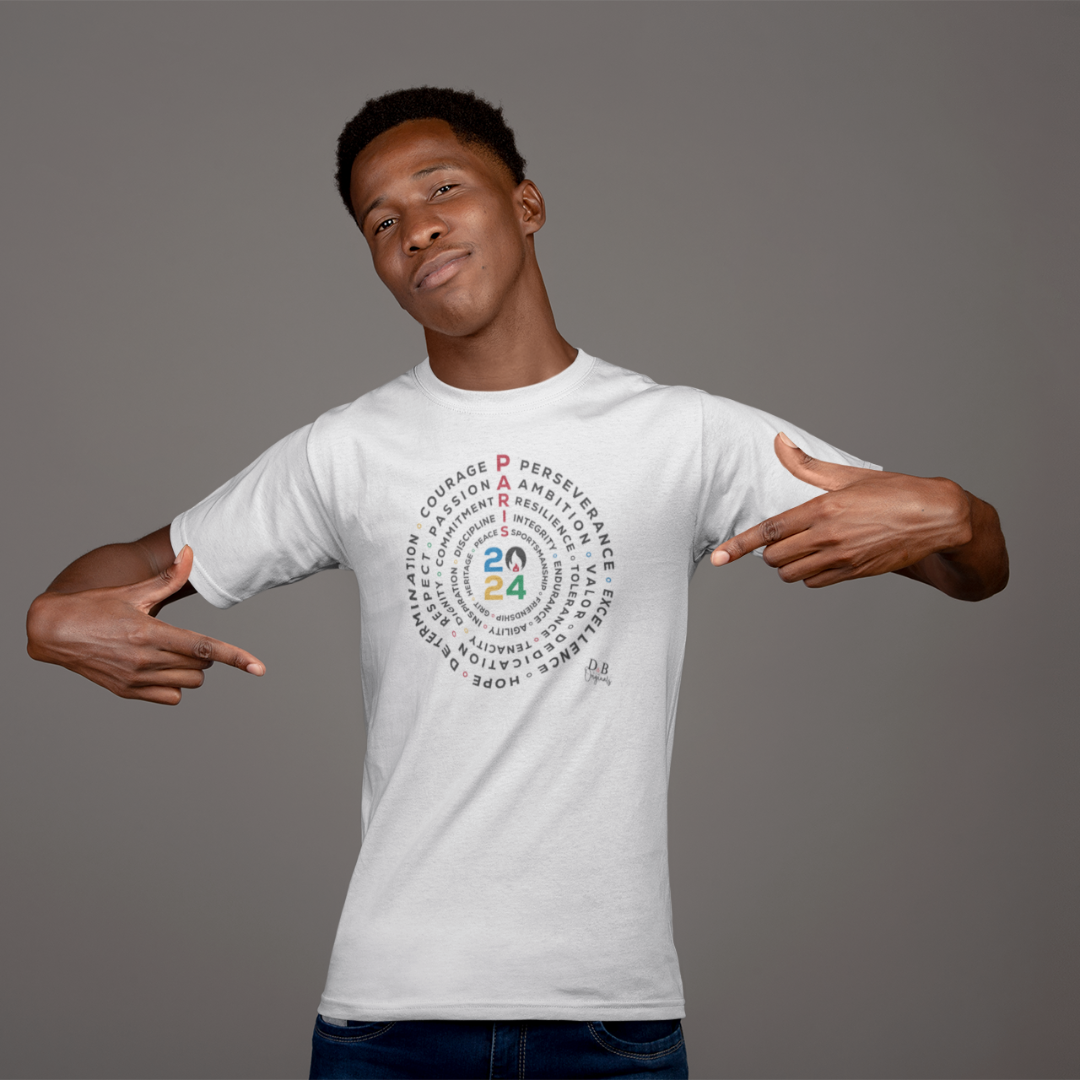 Mens Comfort T Shirt Esprit de Champions Olympics Games Design