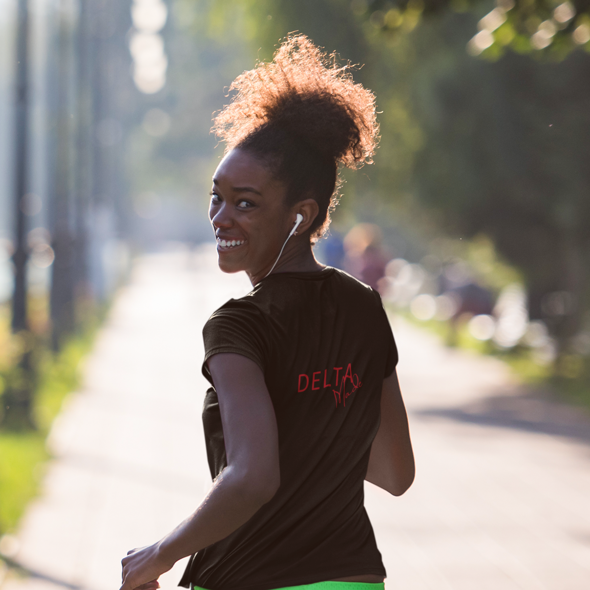 Womens Comfort T-Shirt Black back Delta Made Collection D&B Originals