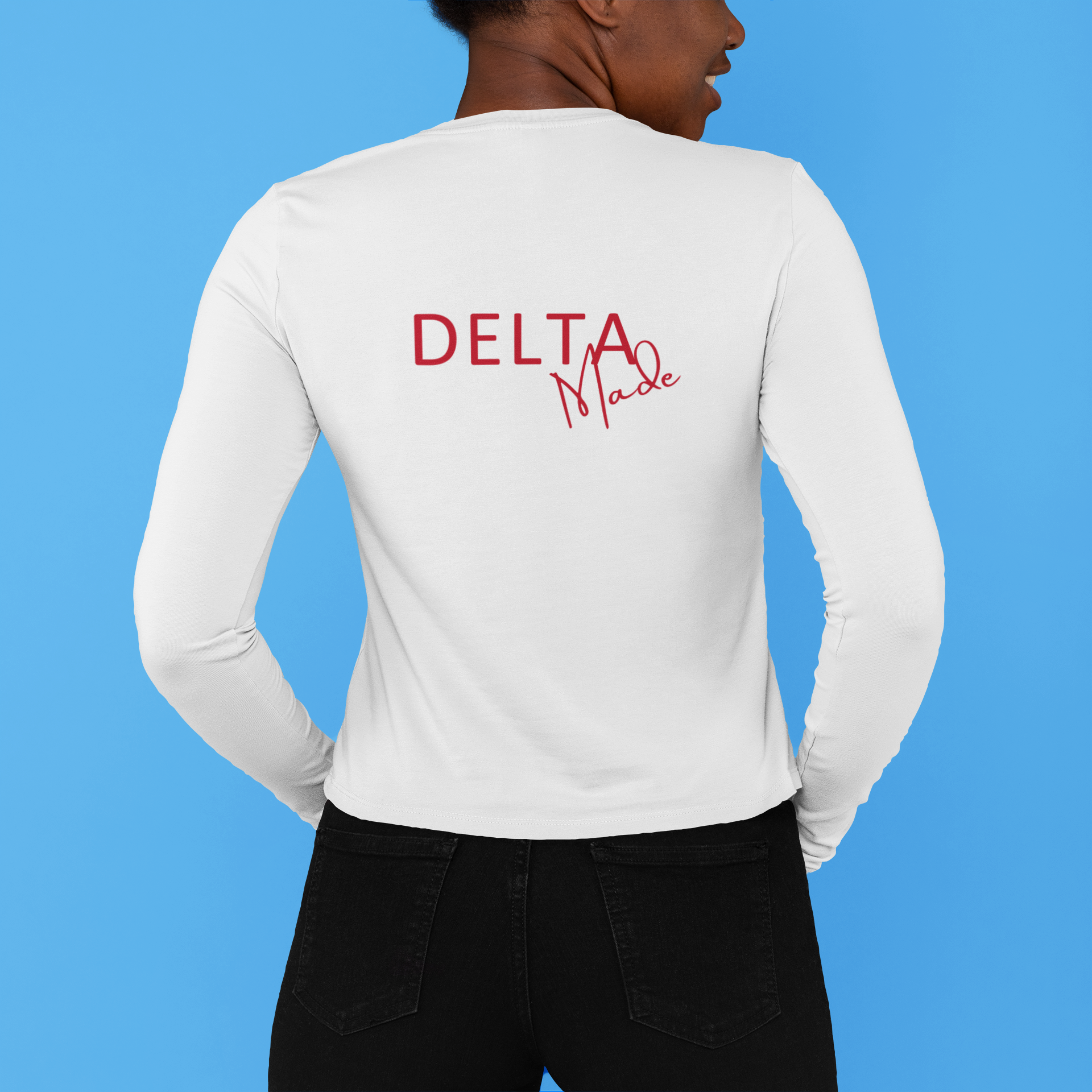 Long-sleeve tee white / Delta Made Collection
